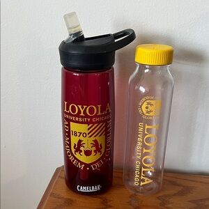 CamelBak Loyola University Chicago Red and Clear Bottle Duo